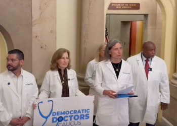 Democratic doctors’ protest against Trump’s ‘beautiful bill’ derailed by flood of US Capitol tourists